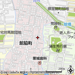 福島県会津若松市館脇町周辺の地図