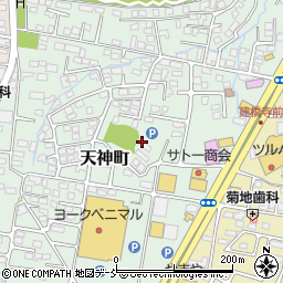 福島県会津若松市天神町周辺の地図