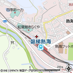 磐梯熱海温泉周辺の地図