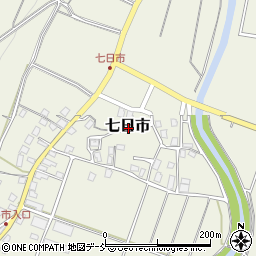 新潟県長岡市七日市周辺の地図