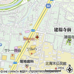 上州屋会津若松店周辺の地図