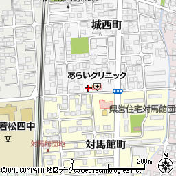 福島県会津若松市城西町6-32周辺の地図