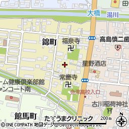福島県会津若松市錦町周辺の地図