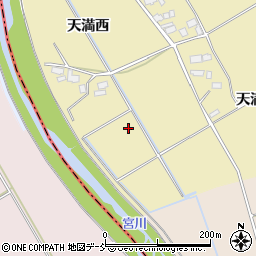 福島県会津若松市北会津町天満（墓の前）周辺の地図