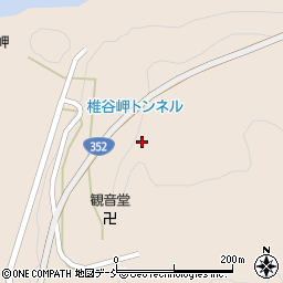 椎谷岬トンネル周辺の地図