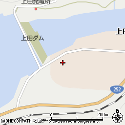 上田ダム周辺の地図