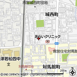 福島県会津若松市城西町6-28周辺の地図