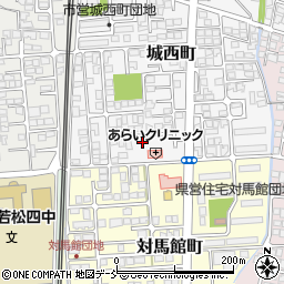 福島県会津若松市城西町6-31周辺の地図