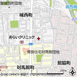 福島県会津若松市城西町4-36周辺の地図