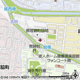 福島県会津若松市城西町1-72周辺の地図