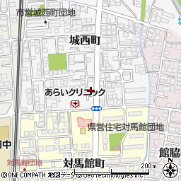 福島県会津若松市城西町5-34周辺の地図