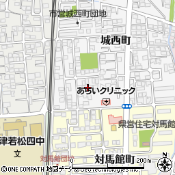 福島県会津若松市城西町6-26周辺の地図
