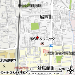 福島県会津若松市城西町6-24周辺の地図