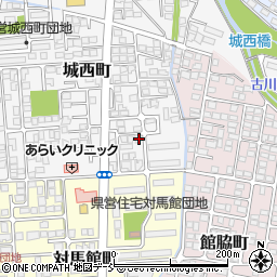 福島県会津若松市城西町4-35周辺の地図
