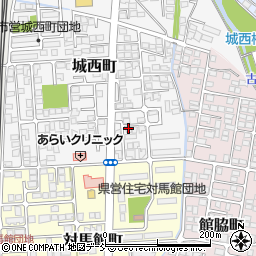 福島県会津若松市城西町4-41周辺の地図