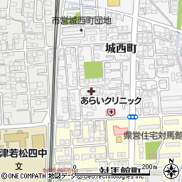 福島県会津若松市城西町6-21周辺の地図