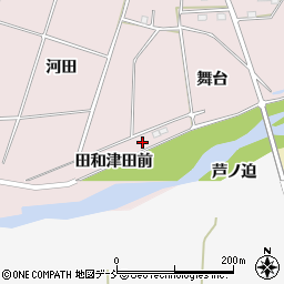 福島県浪江町（双葉郡）樋渡（田和津田前）周辺の地図