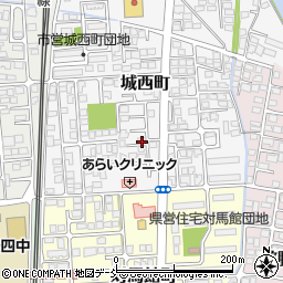 福島県会津若松市城西町5-42周辺の地図