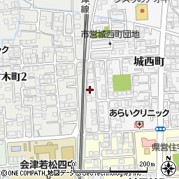 福島県会津若松市城西町6-59周辺の地図