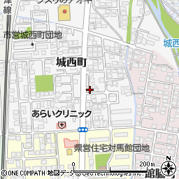 福島県会津若松市城西町4-52周辺の地図