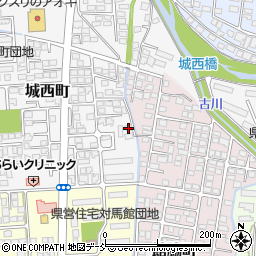 福島県会津若松市城西町4-14周辺の地図