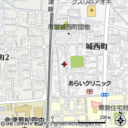 福島県会津若松市城西町6-5周辺の地図