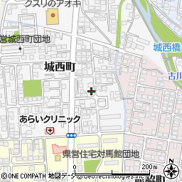 福島県会津若松市城西町4-5周辺の地図