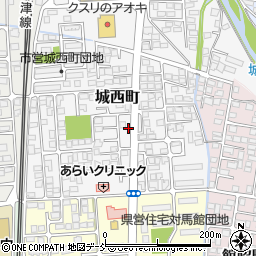 福島県会津若松市城西町5-9周辺の地図