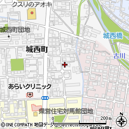 福島県会津若松市城西町4-8周辺の地図