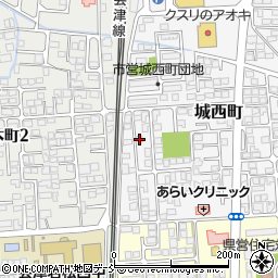 福島県会津若松市城西町6-2周辺の地図