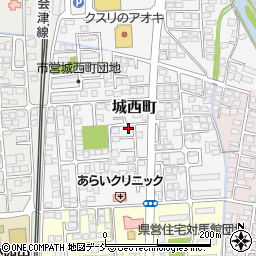 福島県会津若松市城西町5-37周辺の地図