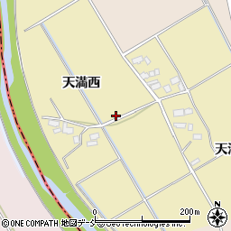 福島県会津若松市北会津町天満周辺の地図