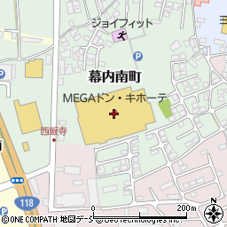 大東銀行ＭＥＧＡドン・キホーテＵＮＹ会津若松店 ＡＴＭ周辺の地図
