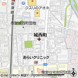 福島県会津若松市城西町7-16周辺の地図