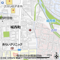 福島県会津若松市城西町3-42周辺の地図