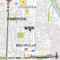 福島県会津若松市城西町7-15周辺の地図