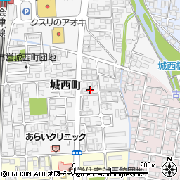 福島県会津若松市城西町3-16周辺の地図
