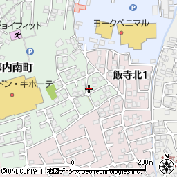 ベルナール会津若松店周辺の地図
