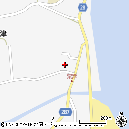 石川県珠洲市三崎町粟津ハ87周辺の地図
