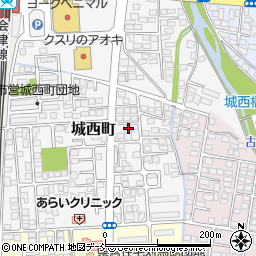 福島県会津若松市城西町3-13周辺の地図