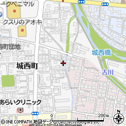 福島県会津若松市城西町3-30周辺の地図