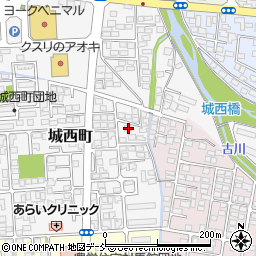 福島県会津若松市城西町3-35周辺の地図