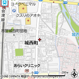 福島県会津若松市城西町3-9周辺の地図