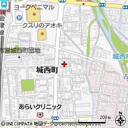 福島県会津若松市城西町3-10周辺の地図