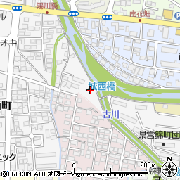 福島県会津若松市城西町1-39周辺の地図