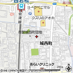 福島県会津若松市城西町7周辺の地図