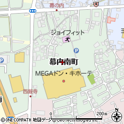 福島県会津若松市幕内南町周辺の地図