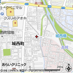 福島県会津若松市城西町3-27周辺の地図