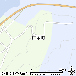 石川県珠洲市仁江町周辺の地図