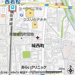 福島県会津若松市城西町7-5周辺の地図